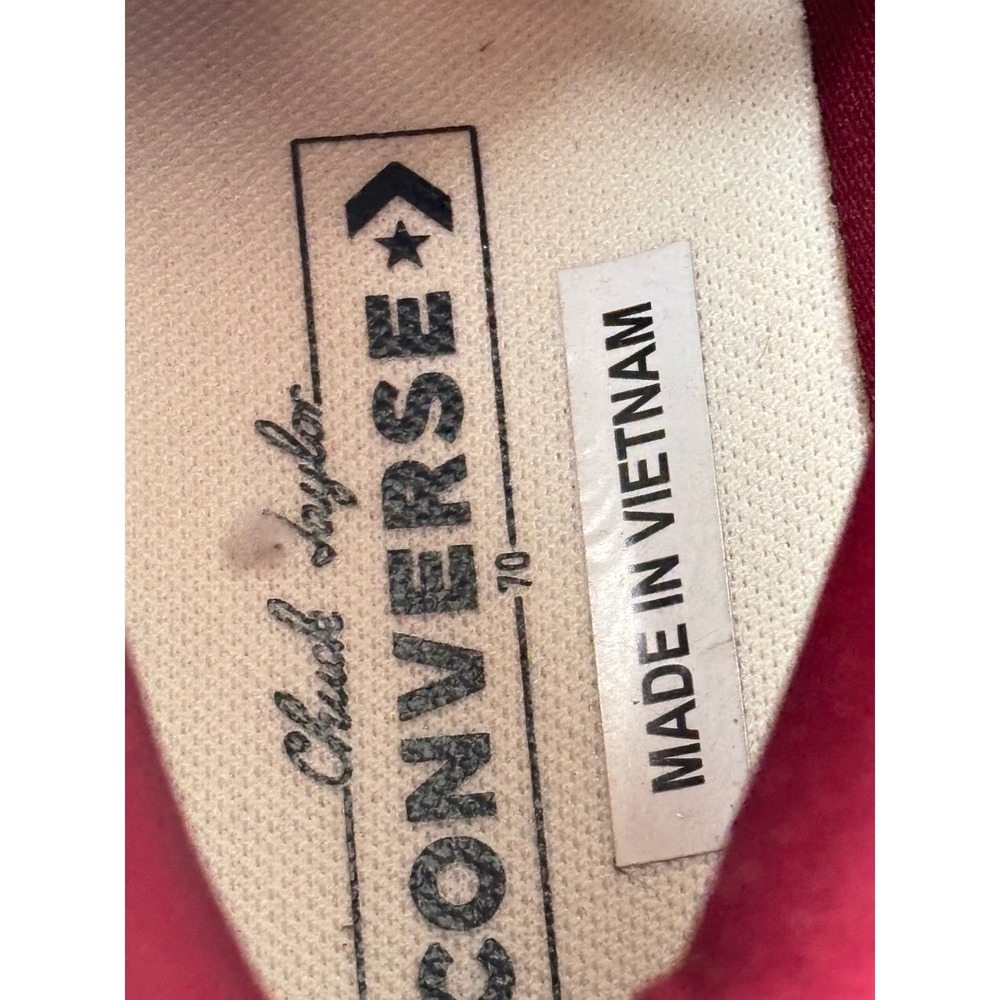 Converse Chuck Taylor All Star GR82 Dark Cherry Croc Leather Heel Boots A07657C - Picture 11 of 11